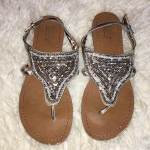 Shimmery sandals